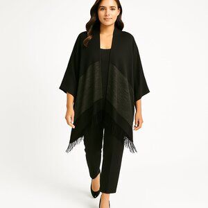 Shimmery charcoal/silver Shawl Throw/Wrap One Size